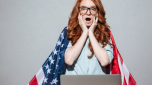 Imagem ilustrativa de aluna de inglês descobrindo mitos e verdades do idioma